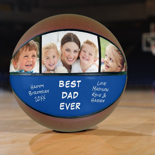 Balón De Baloncesto Mejor Papá Azul Foto (Subido por el creador)