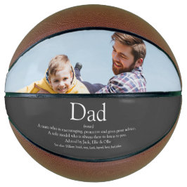 Balón De Baloncesto Mejor Papá del Mundo Definición Foto Gris