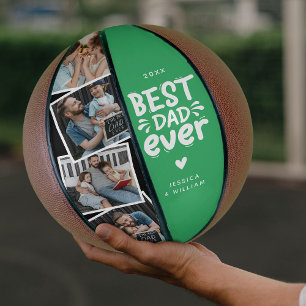 Balón De Baloncesto Mejor Papá del Mundo Moderno 4 Fotos Regalo para P