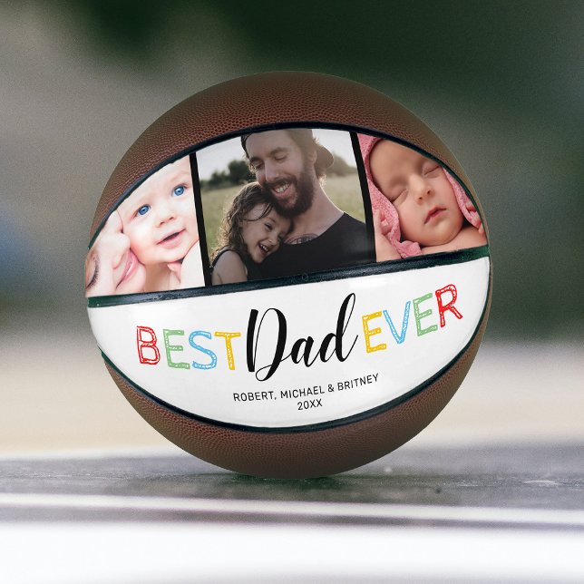 Balón De Baloncesto Mejor Papi | Foto del Día del Padre (Subido por el creador)