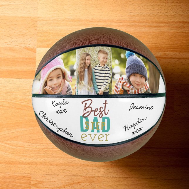 Balón De Baloncesto Mejor Stepdad Personalizado 3 Foto Firmada Balonce (Subido por el creador)