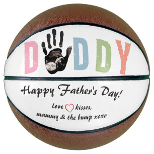 Balón De Baloncesto Mensaje del primer día del padre del ultrasonido B