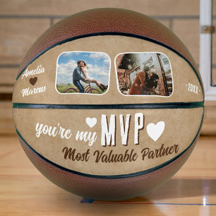 Balón De Baloncesto Mi socio más valioso de MVP 2 fotos