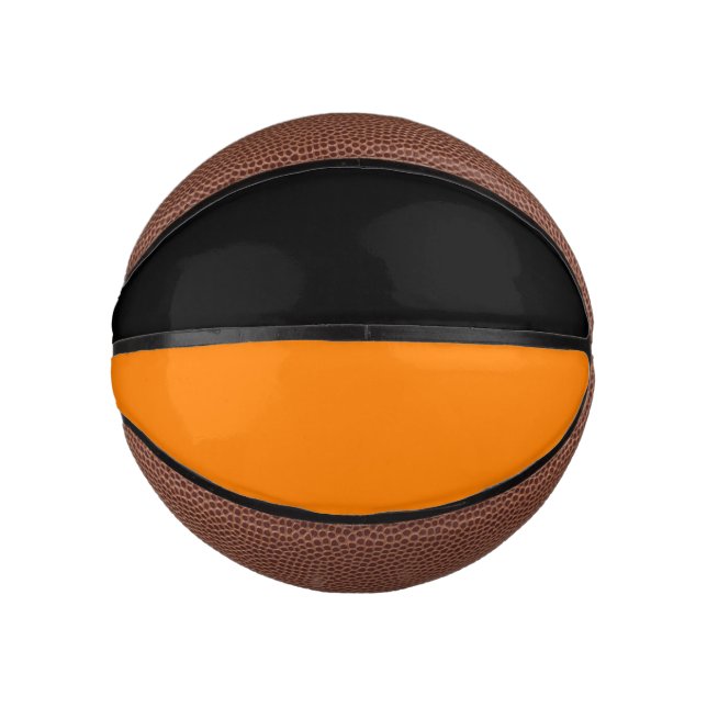 Balón De Baloncesto Mini negro y Naranja (Anverso)