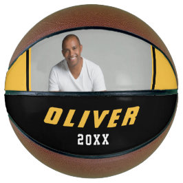 Balón De Baloncesto Moderna foto de texto de nombre personalizado amar