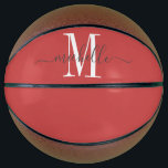 Balón De Baloncesto Monograma de Chica personalizado<br><div class="desc">Chicas personalizados monograman baloncesto con sif blanco inicial y un nombre de tipografía de estilo de escritura a la moda en un fondo rosado. Haga clic en "personalizar más adelante" para utilizar la herramienta de diseño simple si desea cambiar el color de fondo o las fuentes. Si necesitas ayuda con...</div>