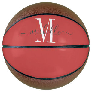 Balón De Baloncesto Monograma de Chica personalizado