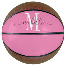 Balón De Baloncesto Monograma de Chica personalizado