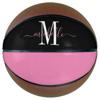 Balón De Baloncesto Monograma de Chica personalizado