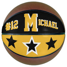 Monograma negro, dorado y blanco