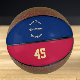 Balón De Baloncesto Monograma personalizado del equipo del club jugado