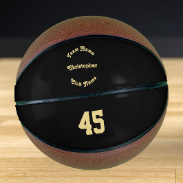Balón De Baloncesto Monograma personalizado del jugador Nombre del equ