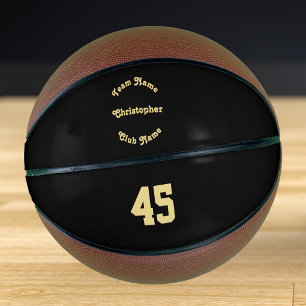 Balón De Baloncesto Monograma personalizado del jugador Nombre del equ