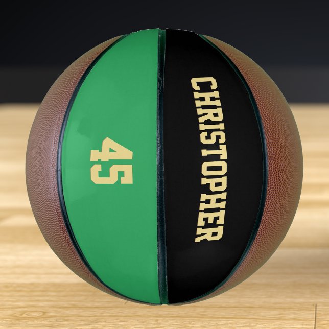 Balón De Baloncesto Monogramed Club Team Player Name Number Personaliz (Monogrammed Club Team Player Name Number Custom Basketball)