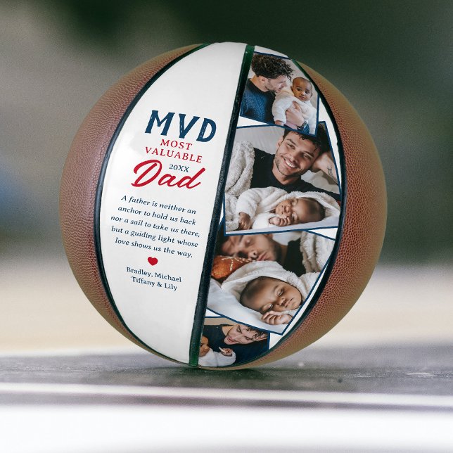 Balón De Baloncesto MVD 4 Photo Fathers Day Keepsake (Subido por el creador)