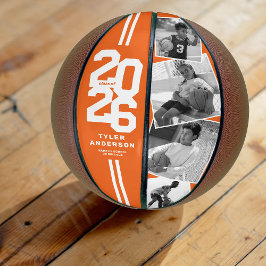 Balón De Baloncesto Naranja 2025 Graduación Senior 4 Foto