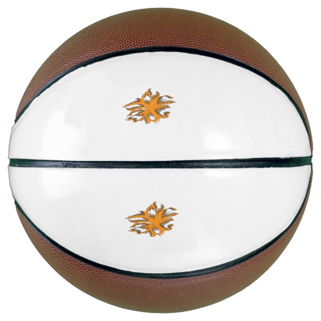 Balón De Baloncesto Naranja amarillento, decorativo amarillo anaranjad (Anverso)
