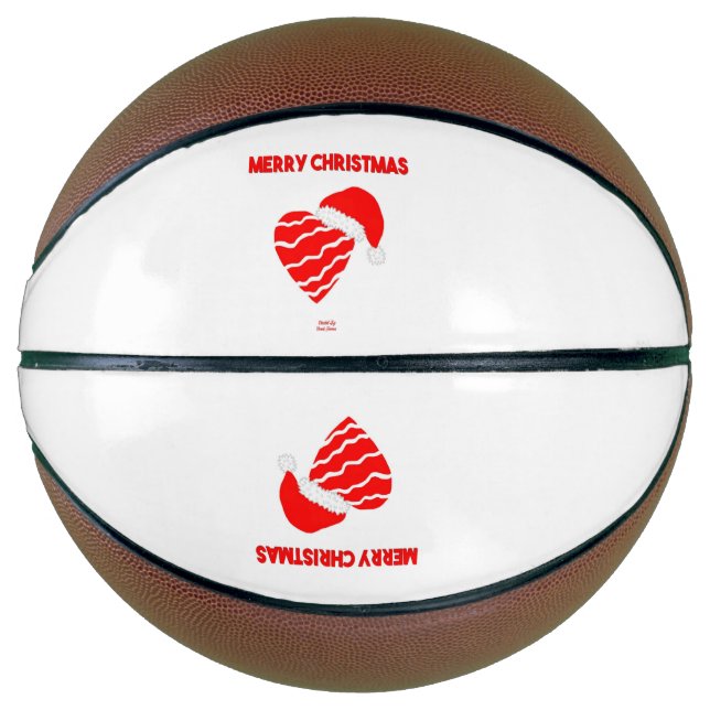 Balón De Baloncesto Navidades de baloncesto de Santa Heart (Anverso)