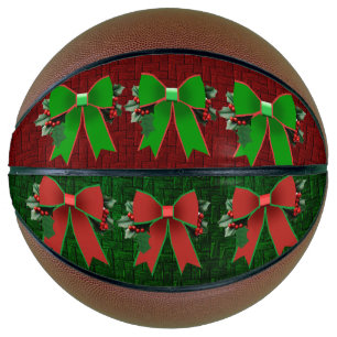 Balón De Baloncesto Navidades Se Golpean Con Baloncesto De Baloncesto