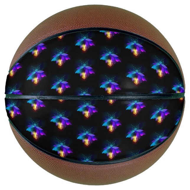 Balón De Baloncesto Neon Firefly en negro (Anverso)