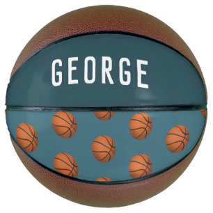 Balón De Baloncesto Niños divertidos Blue Modern Baloncesto Niños
