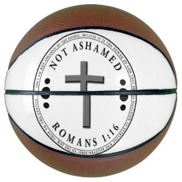 Balón De Baloncesto No avergonzado del verso cristiano gospel