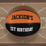 Balón De Baloncesto Noche de cumpleaños del novato<br><div class="desc">¡Haga especial el cumpleaños de su hijo con nuestro baloncesto personalizado! Este baloncesto, con su diseño único que incluye el nombre de su hijo, es el regalo perfecto para cualquier joven aficionado al baloncesto. Diseñado con materiales de alta calidad, nuestro baloncesto es a la vez duradero y elegante, lo que...</div>