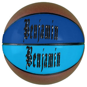 Balón De Baloncesto Nombre Benjamin, baloncesto, diseñado en negro