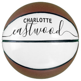 Balón De Baloncesto Nombre de firma de script personalizado