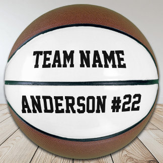 Balón De Baloncesto Nombre del equipo personalizado y nombre y número 