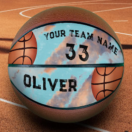 Balón De Baloncesto Nombre del jugador personalizado y número Equipo K