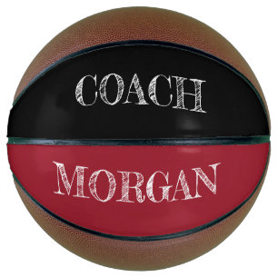 Balón De Baloncesto NOMBRE DEL Personalizado DE grabaciones ROJO