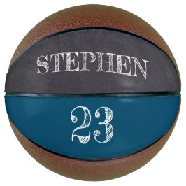 Balón De Baloncesto Nombre personalizado azul jugador de bolas número 