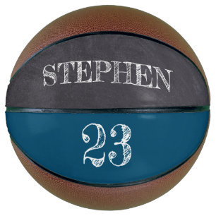 Balón De Baloncesto Nombre personalizado azul jugador de bolas número 