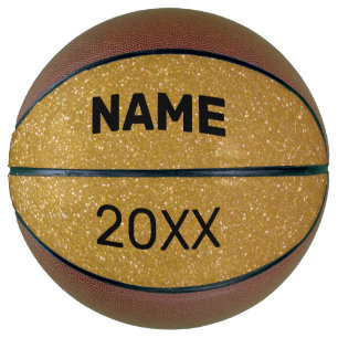 Balón De Baloncesto Nombre personalizado de textura purpurina brillant