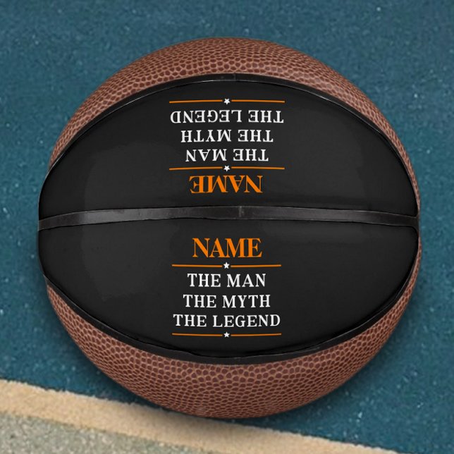 Balón De Baloncesto Nombre Personalizado El Hombre El Mito La Leyenda (Subido por el creador)