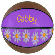 Nombre personalizado flores azules en violeta