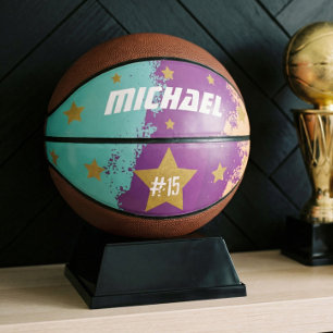 Balón De Baloncesto Nombre y número de jugador personalizado deportivo