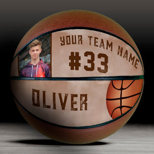 Balón De Baloncesto Nombre y número de jugador personalizado Nombre de