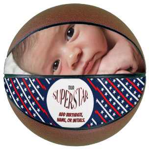 Balón De Baloncesto Nuestro Basketball Rojo, Blanco Y Azul Superstar