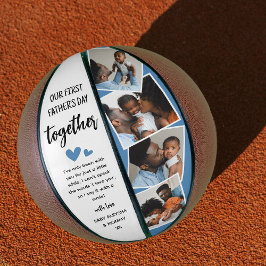 Balón De Baloncesto ¡Nuestro primer día del padre juntos! Fotocolage