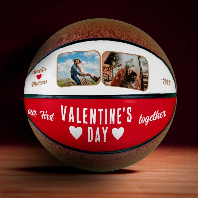 Balón De Baloncesto Nuestro primer El día de San Valentín juntos 2 fot (Subido por el creador)