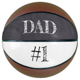 Balón De Baloncesto Número 1 Día del padre de la DAD en la pizarra