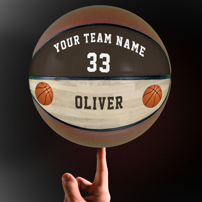 Balón De Baloncesto Número de nombre del jugador personalizado Equipo  (Subido por el creador)