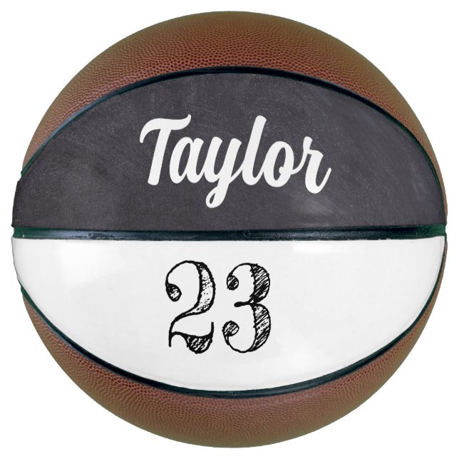 Balón De Baloncesto Número del jugador del tablero de cambios que marc (Anverso)