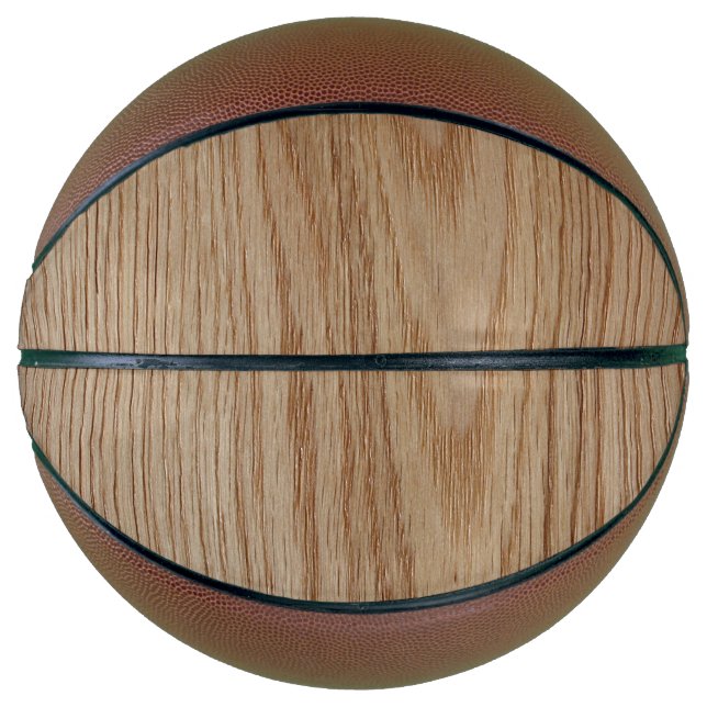 Balón De Baloncesto Oak Wood Grain Look (Anverso)
