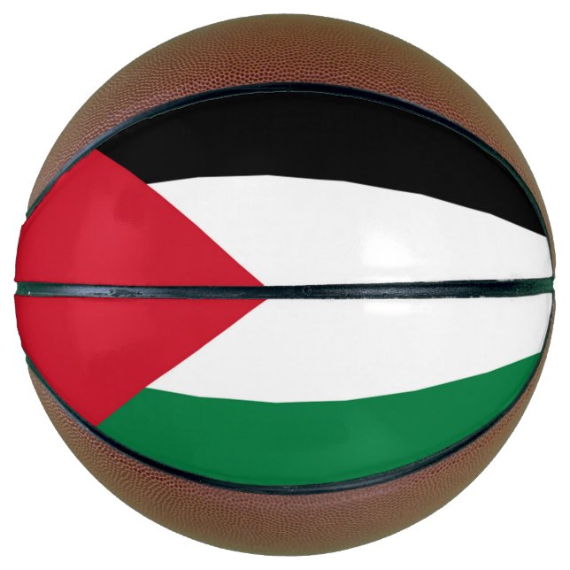Balón De Baloncesto oficialmente bandera del Estado de Palestina (Anverso)