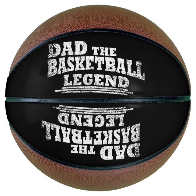 Balón De Baloncesto Papá la leyenda del baloncesto divertidos regalos  (Anverso)