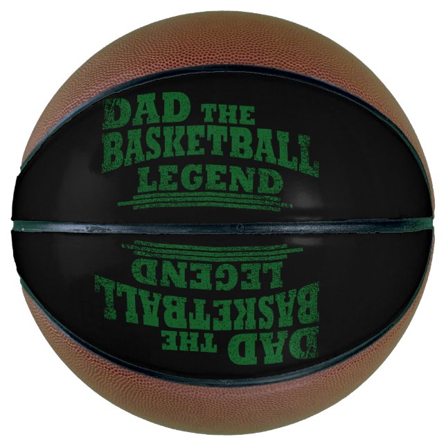 Balón De Baloncesto Papá la leyenda del baloncesto divertidos regalos  (Anverso)