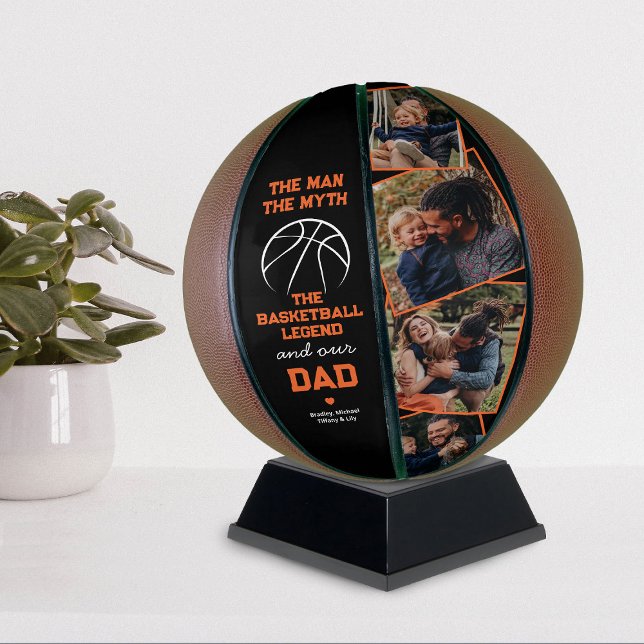 Balón De Baloncesto Papá Padres Día 4 Foto Keepsake (Subido por el creador)